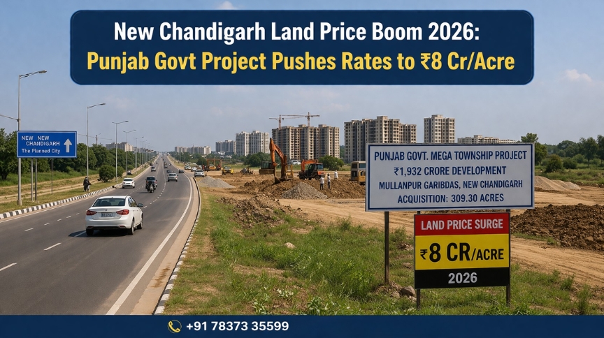 New Chandigarh Land Soars: ₹5 Cr to ₹8 Cr – The Top Investment Opportunity by 2026